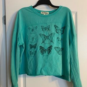 Long sleeve green top